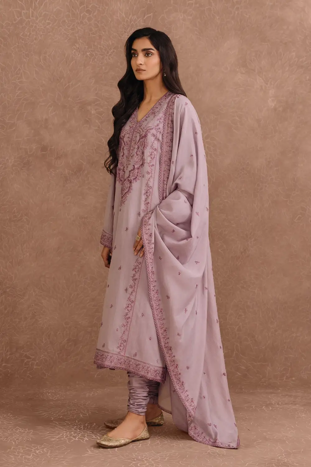 4 Pcs Embroidered Kara Cotton Suit