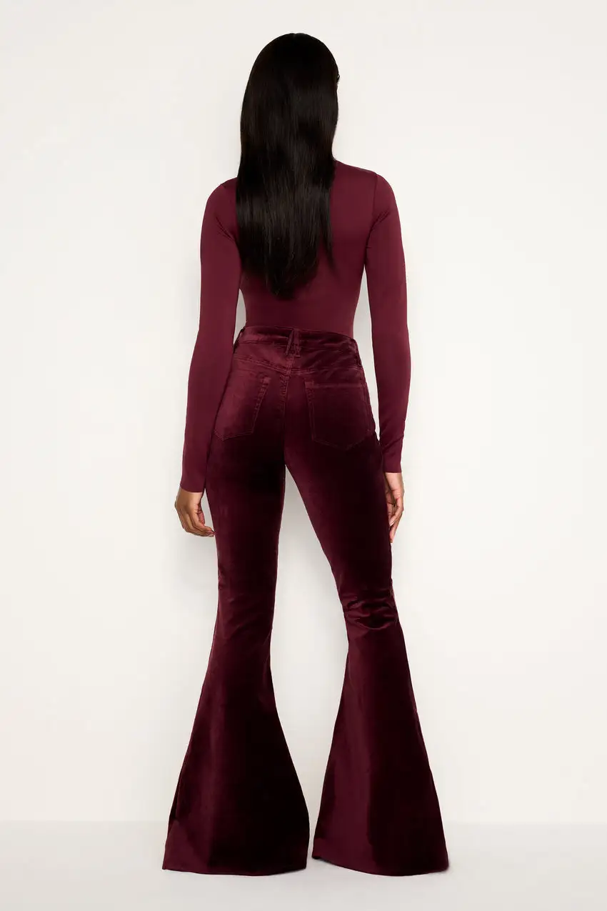 GOOD WAIST SUPER FLARE VELVET PANTS