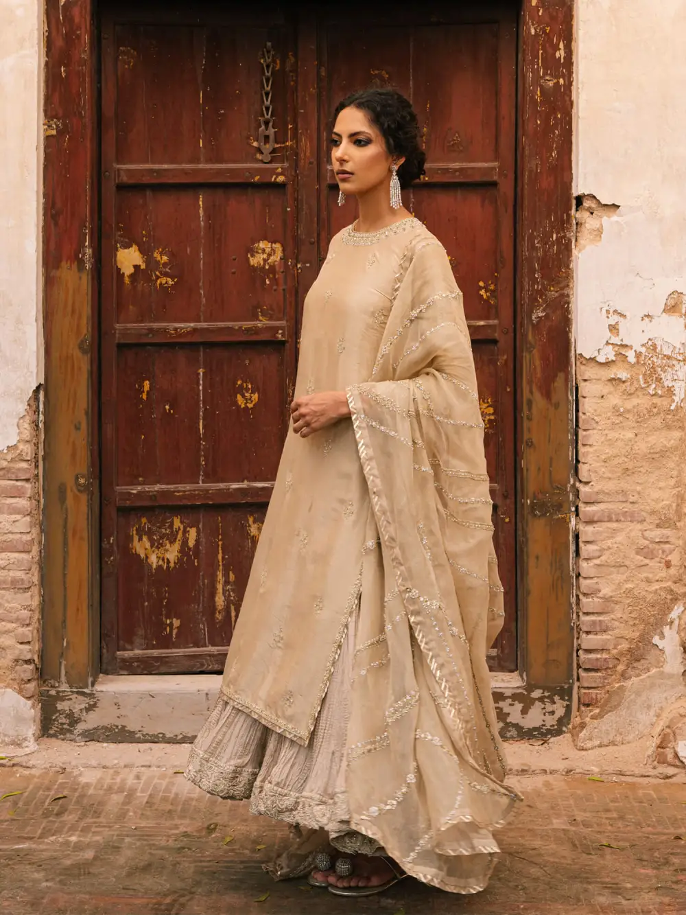 HAJRA KURTI W/ INNERKALI & DUPATTA