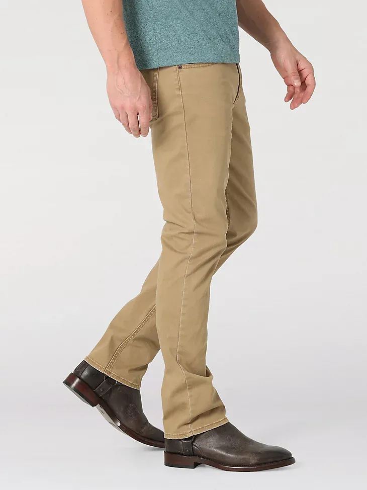 MEN'S WRANGLER AUTHENTICS® SLIM STRAIGHT TWILL PANT IN ACORN