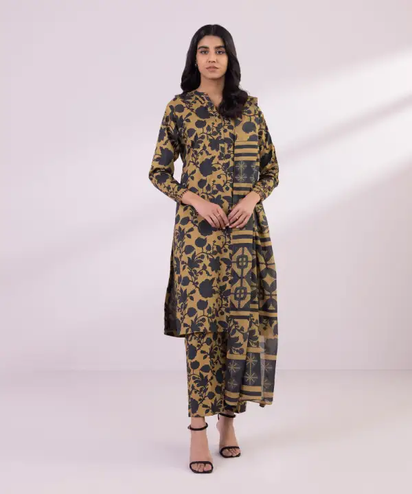 3 Piece - Printed Lawn Suit