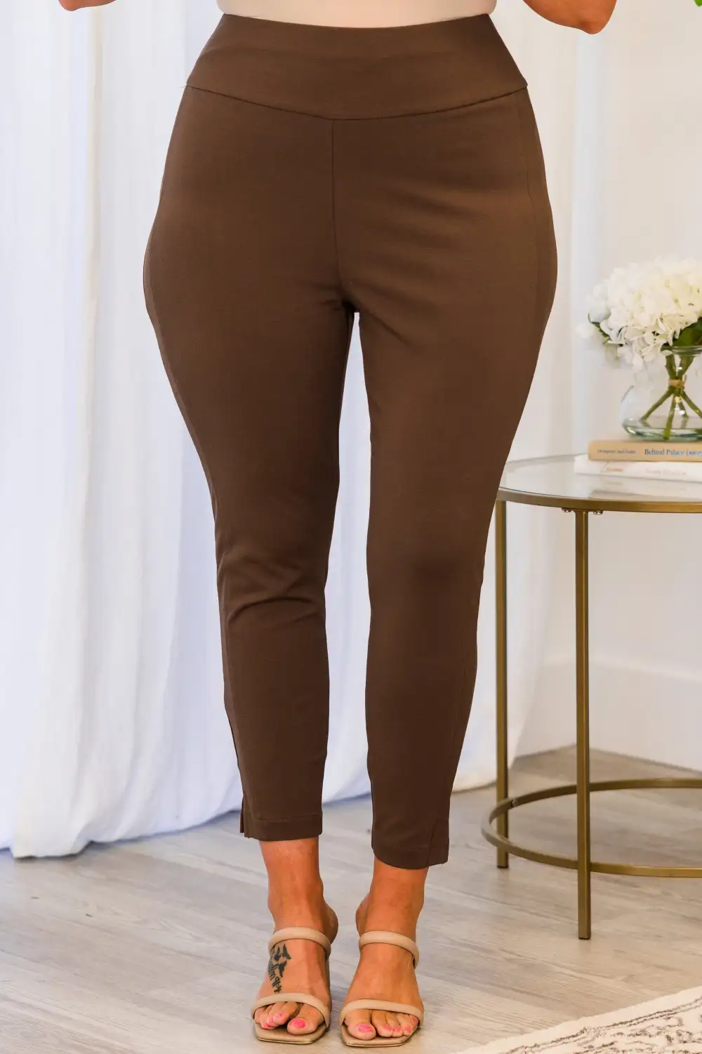 Strut Your Style Pants, Dark Brown