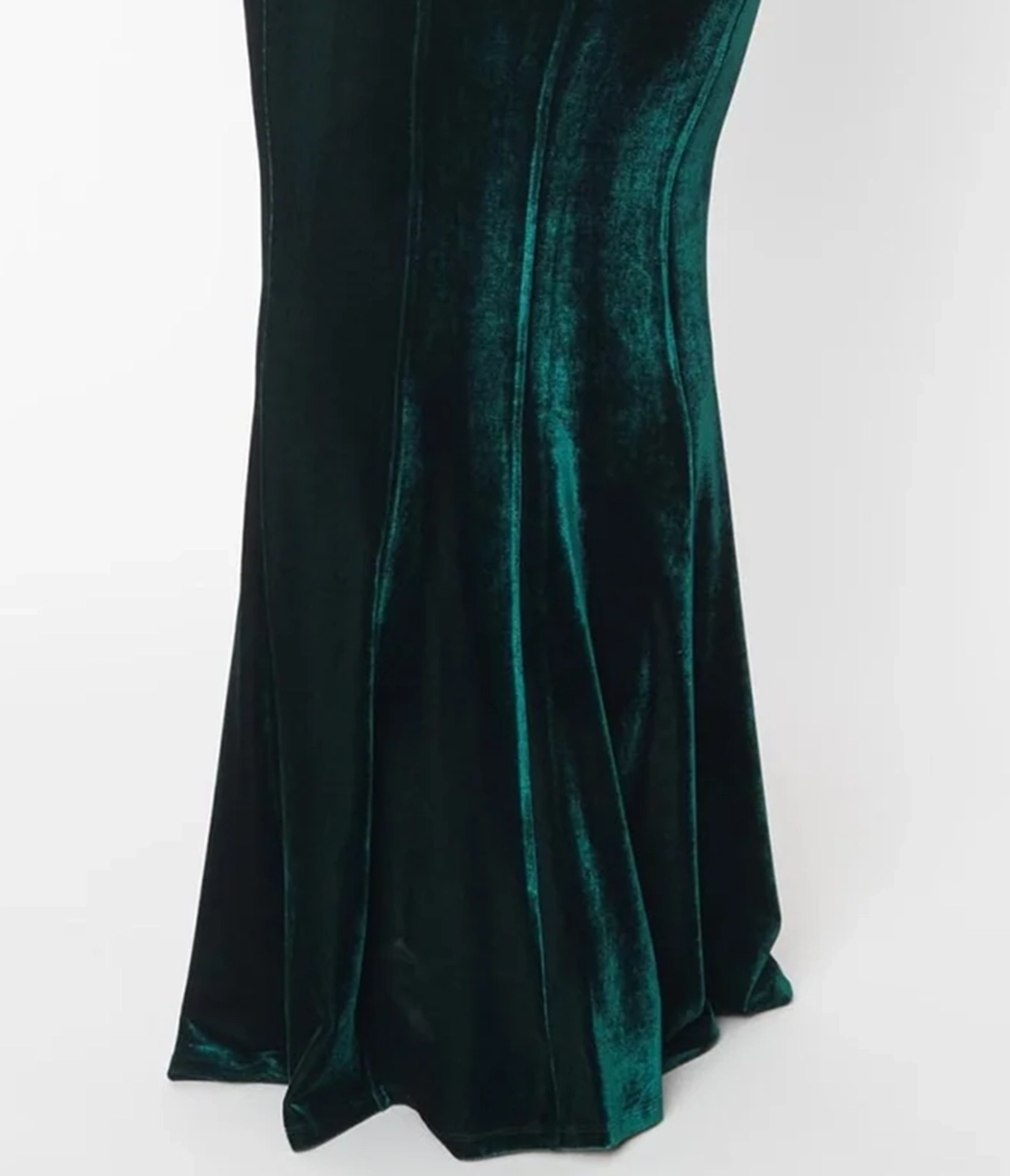 Unique Vintage 1930s Emerald Green Velvet Goldwyn Gown