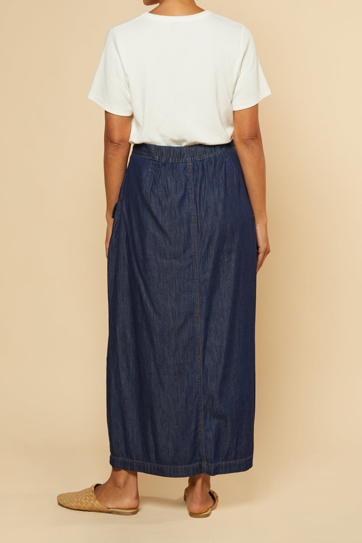 Charley Pocket Skirt in Dark Wash