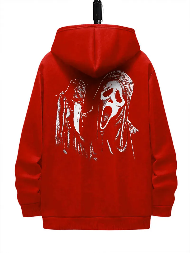 Ghost print hoodies how perfect and cozy piece for your Halloween day