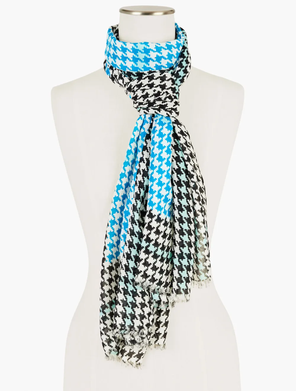 Houndstooth Oblong Scarf