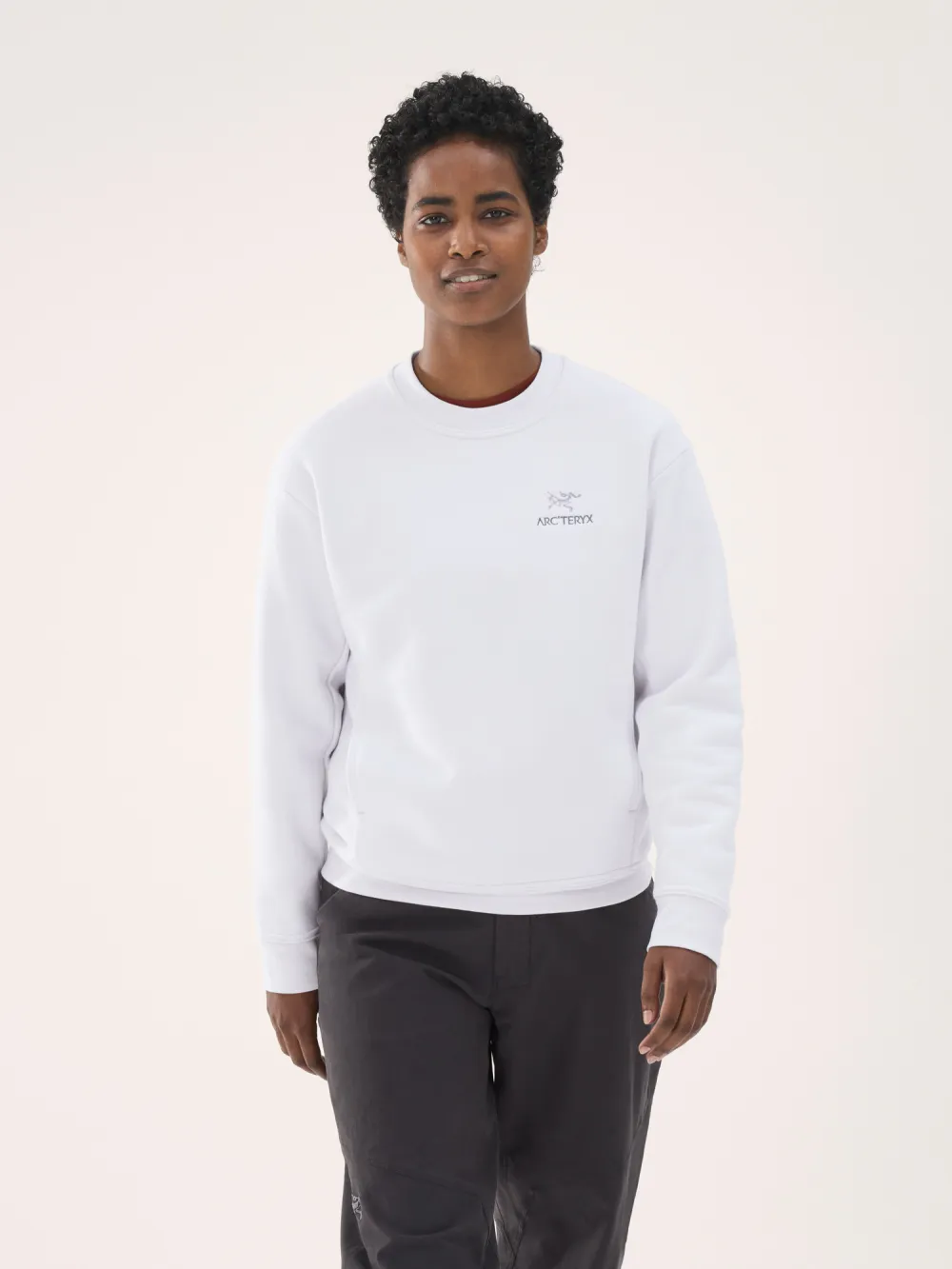 Emblem Fleece Crew Neck Pullover Women's