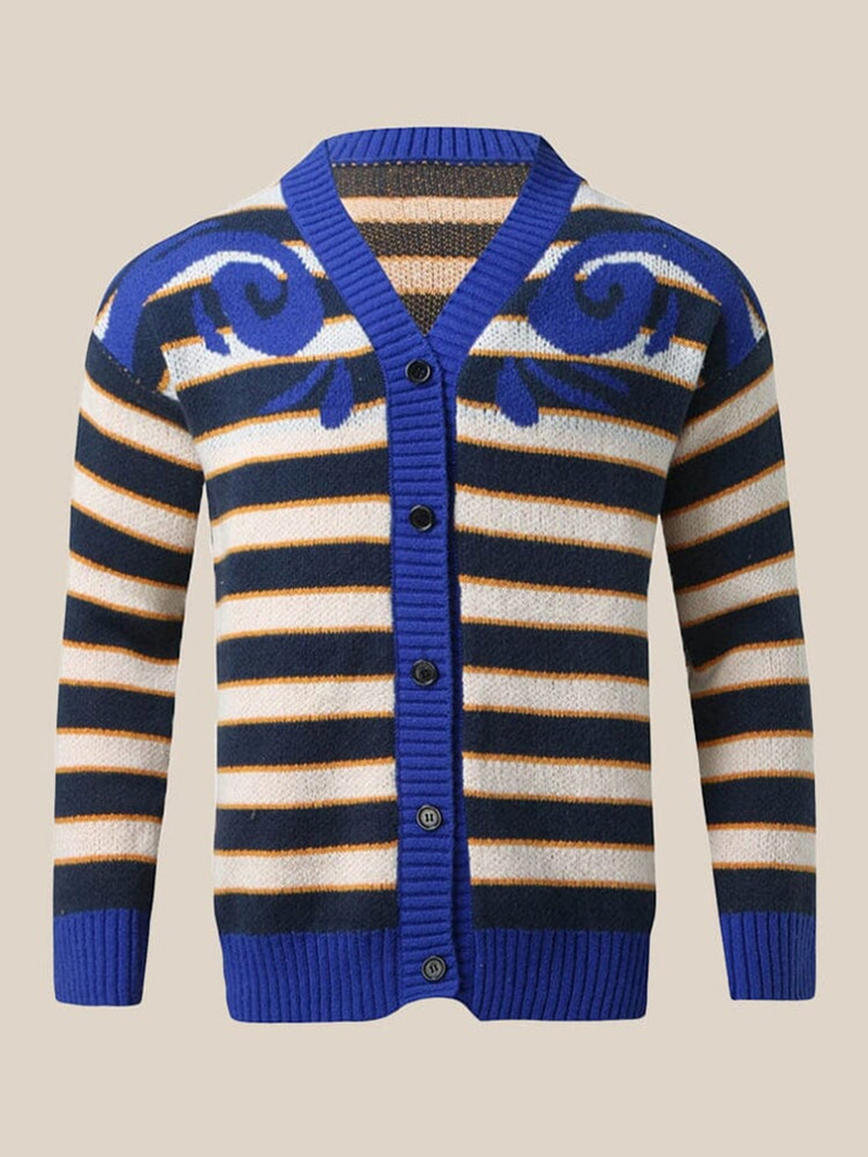 Soft Stripe Knit Cardigan