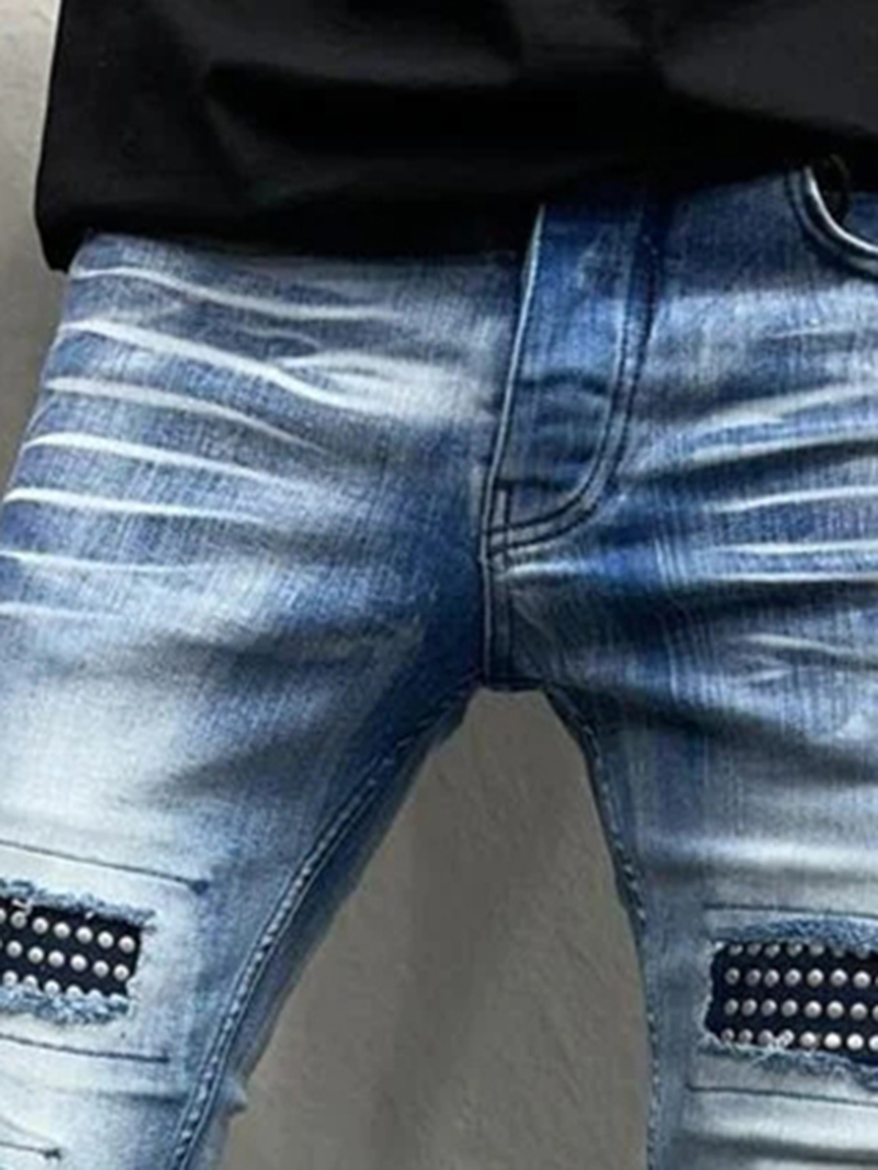 Men's tight cropped jeans