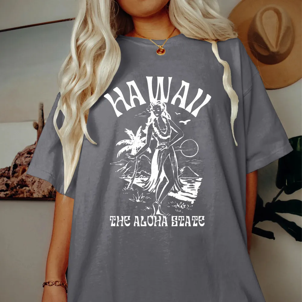 Women's Preppy Hawaii Loose T-Shirt