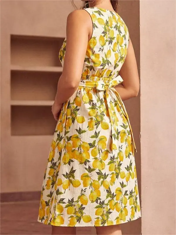 Seeking Out Sunshine Fit And Flare Dress