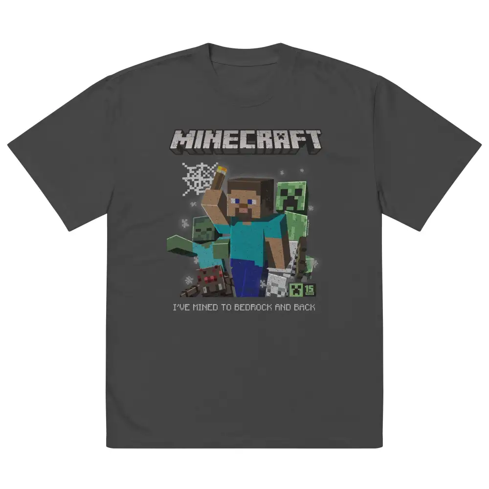 Minecraft 15th Anniversary Vintage 90s Oversized Adult T-Shirt