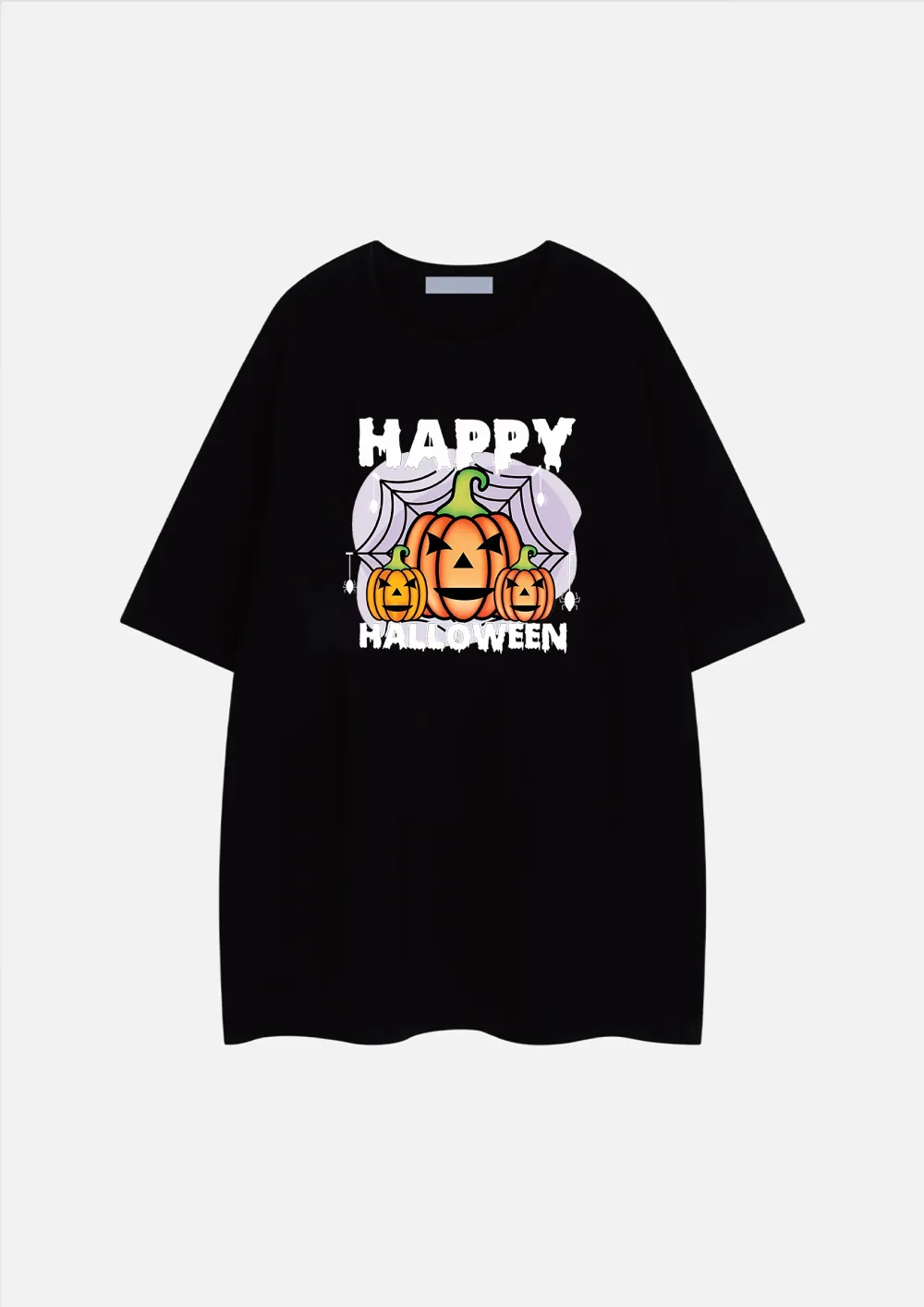 Women's Pumpkin Art Letter Printed T-shirt