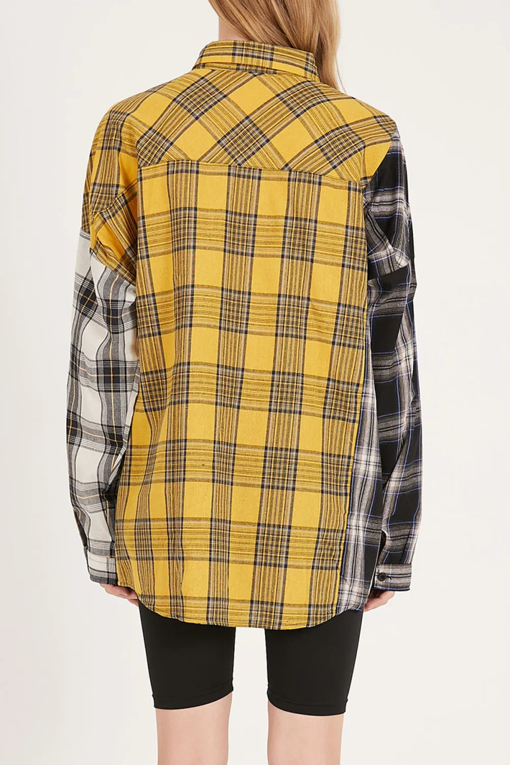 Clara Multi Color Plaid Oversized Shirt