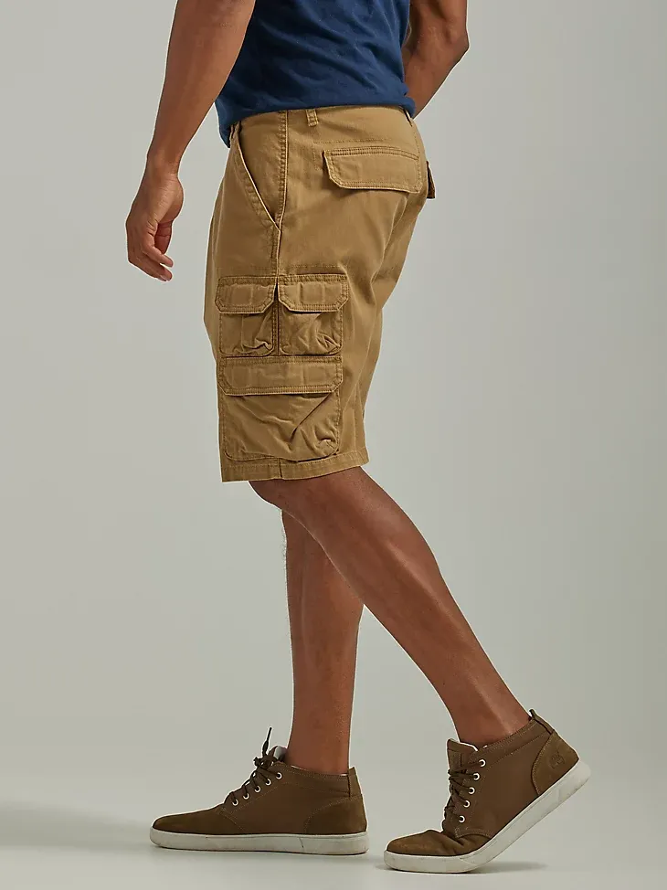 WRANGLER® MEN'S FIVE STAR PREMIUM STACKED CARGO SHORT IN TWILL