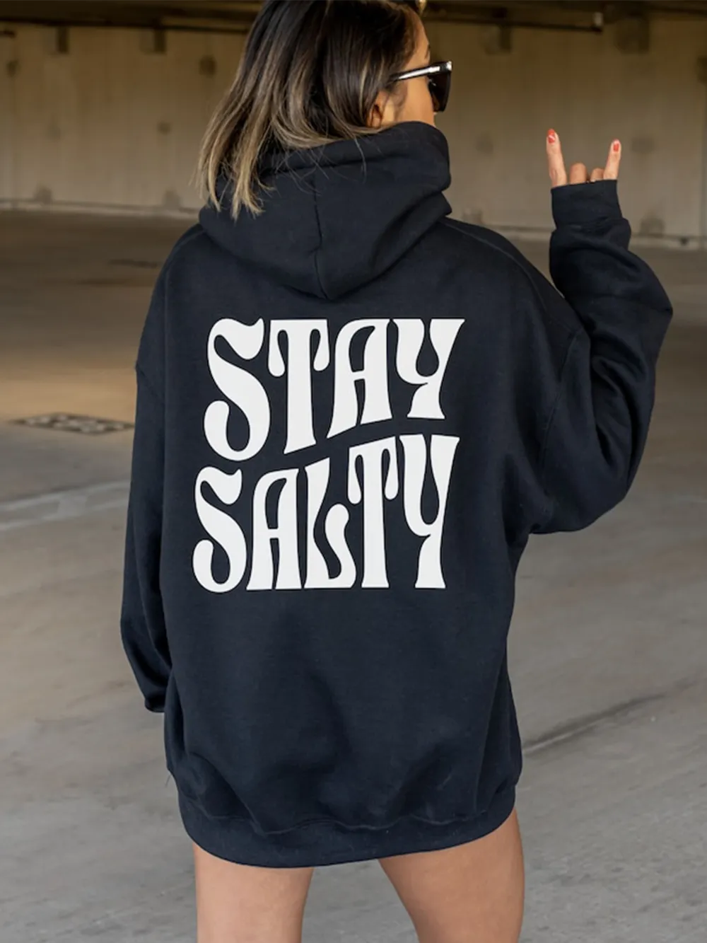 STAY SALTY women's fashion hoodie