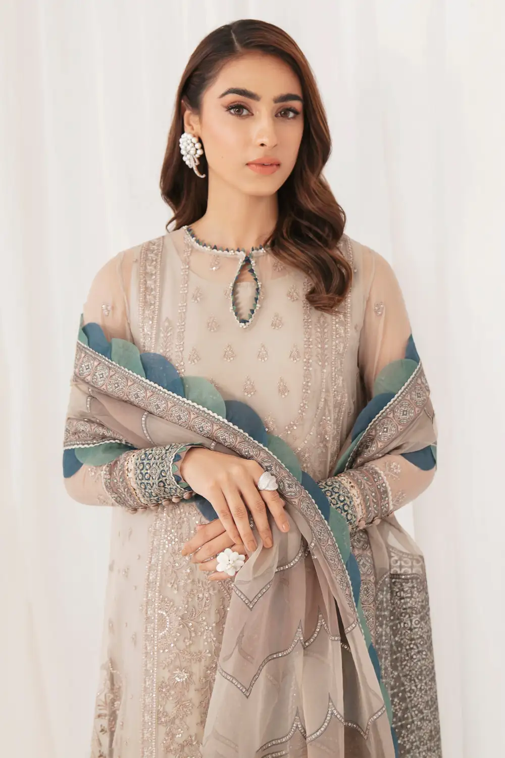 EMBROIDERED CHIFFON SETS