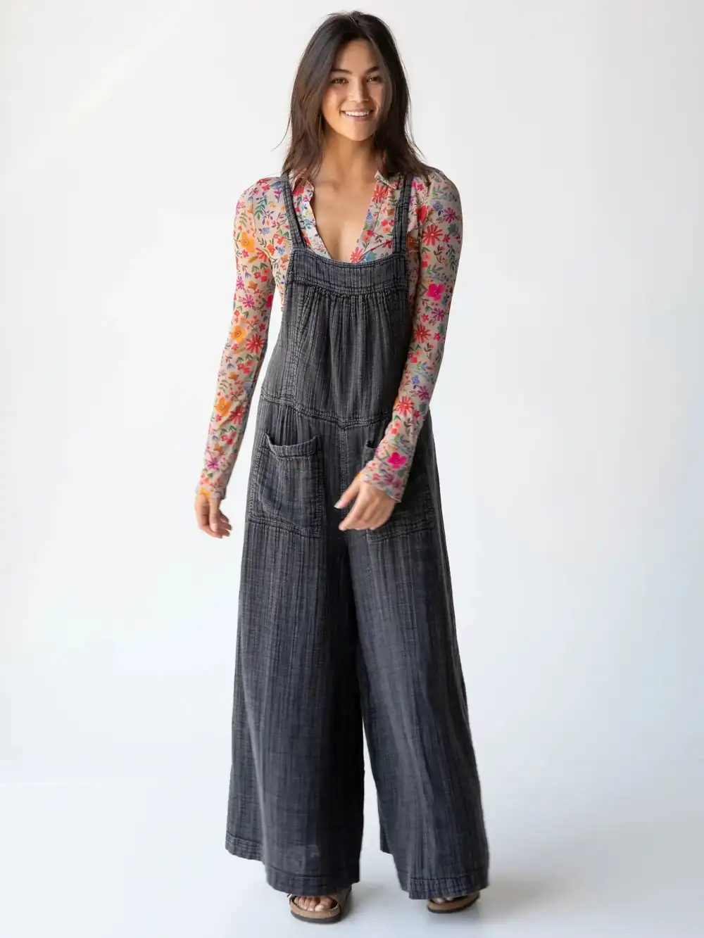 Dakota Tie Overall - Washed Black