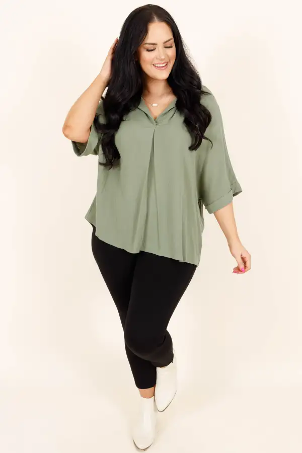 Carefree Top, Sage