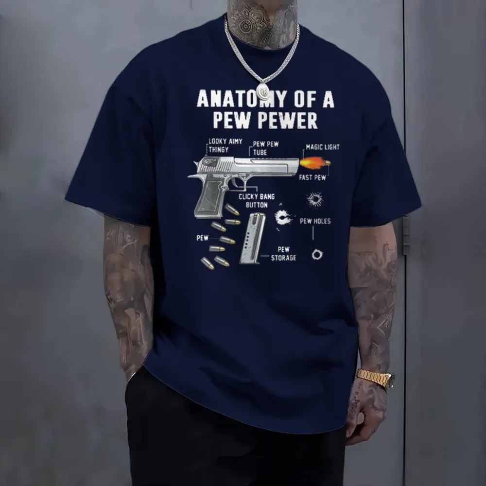 Anatomy Of A Pew Pewer Men T-shirt,Short Sleeve,T-shirt Size S-4XL