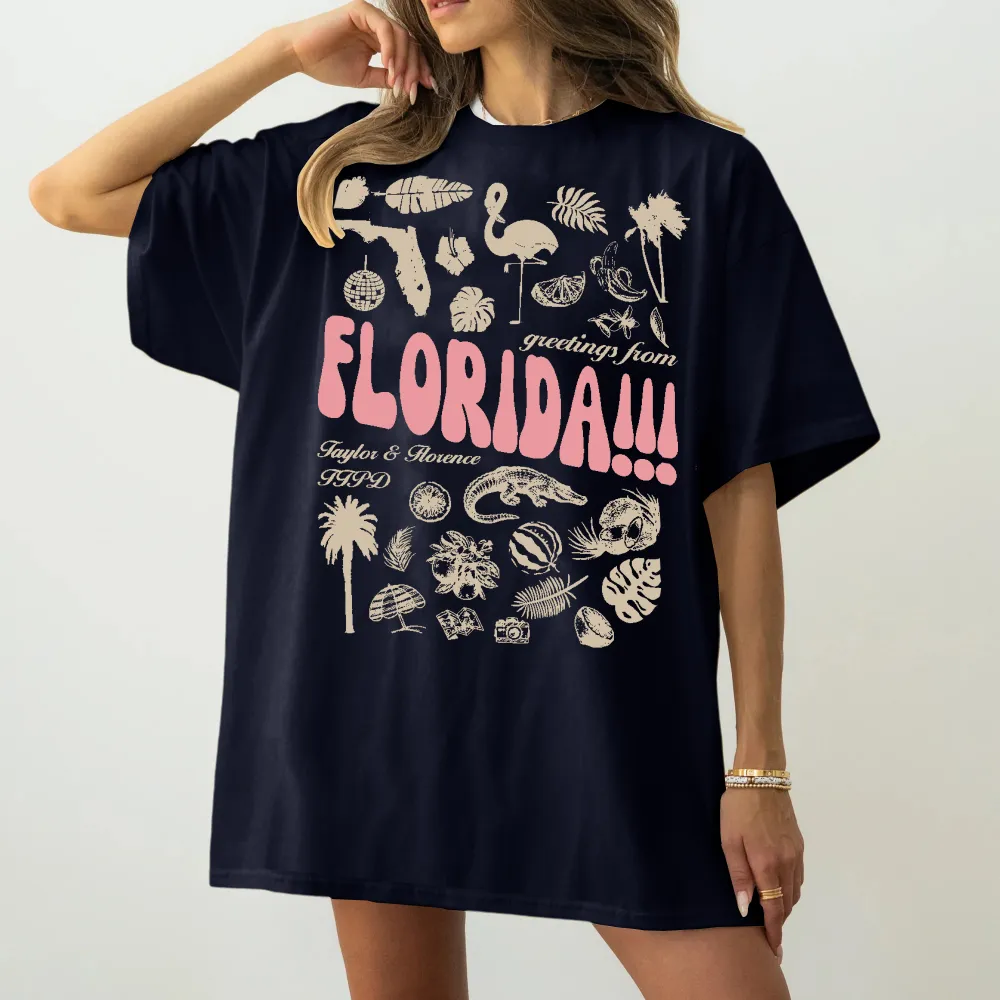 Women's Florida!!! Crew Neck Tee