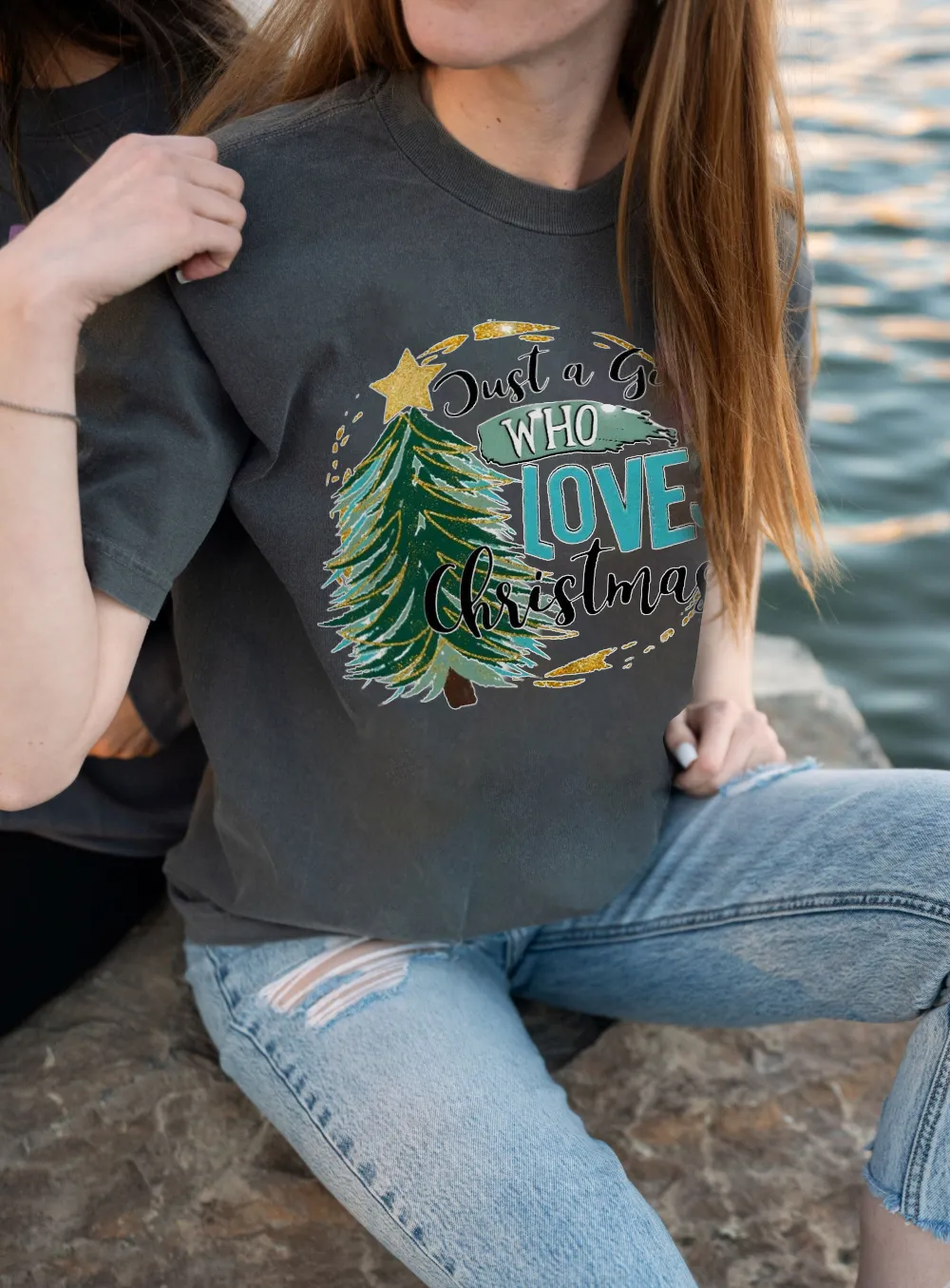 Women's Christmas Tree Printed T-shirt