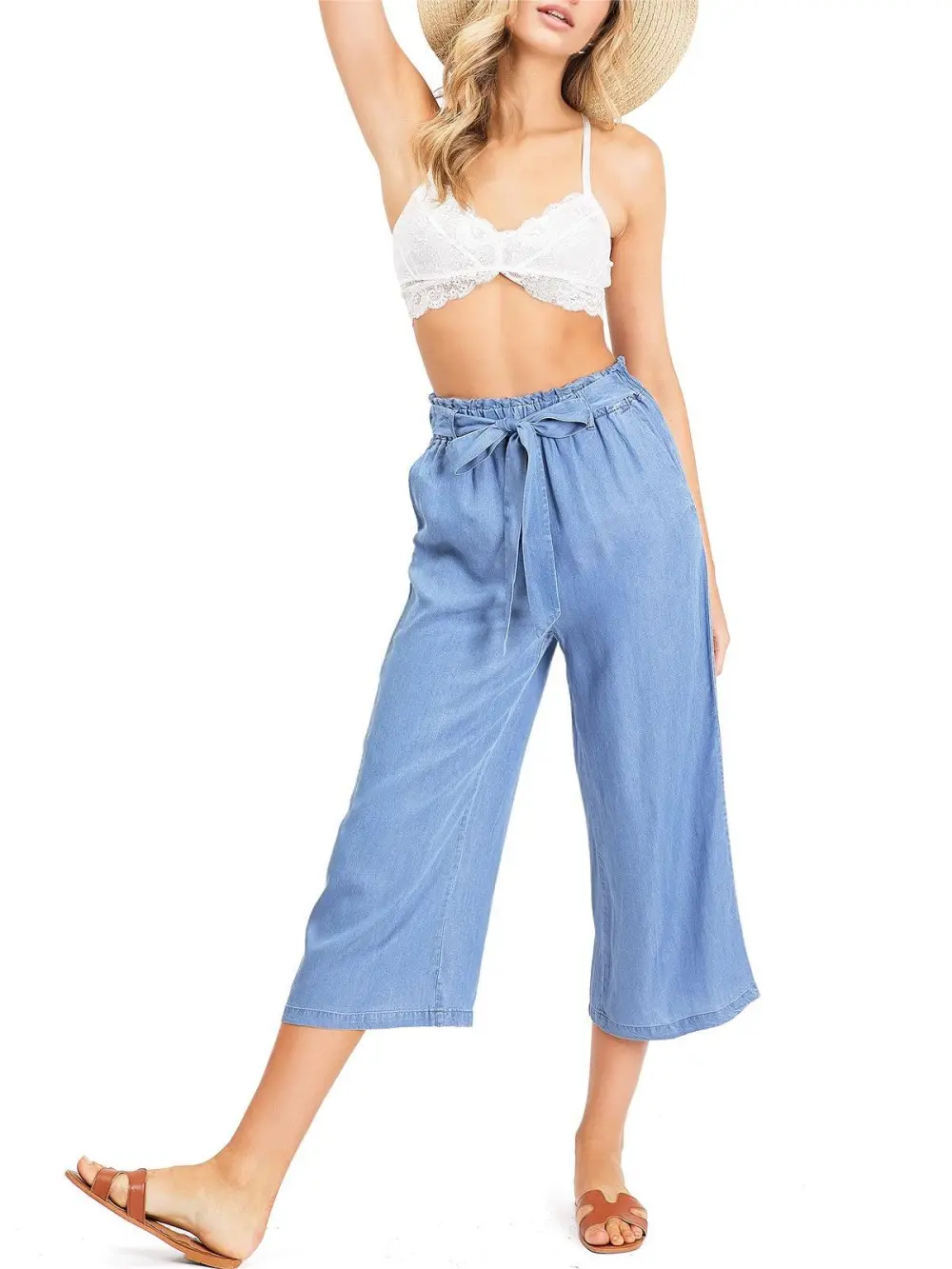 Seaside Chambray Culottes