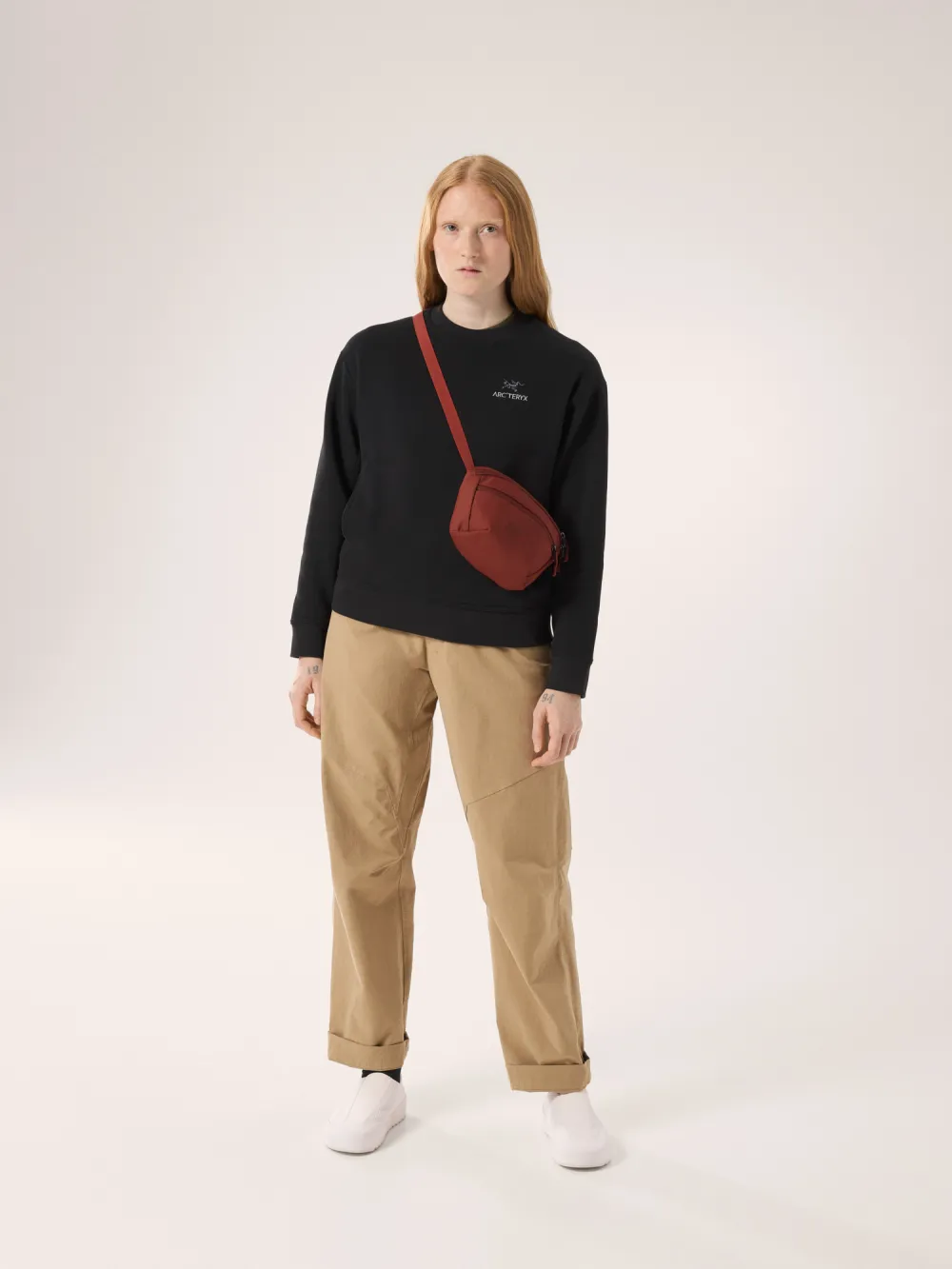 Emblem Fleece Crew Neck Pullover Women's