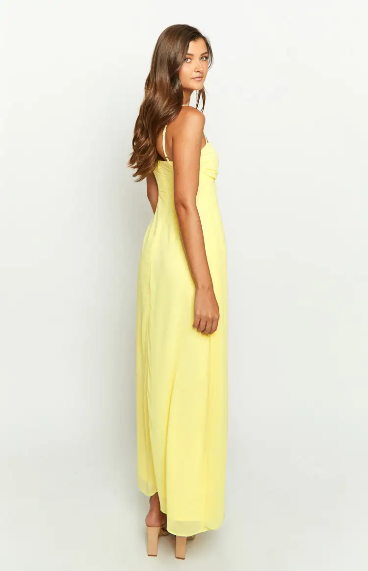 Flossie Yellow Maxi Sleeveless Dress