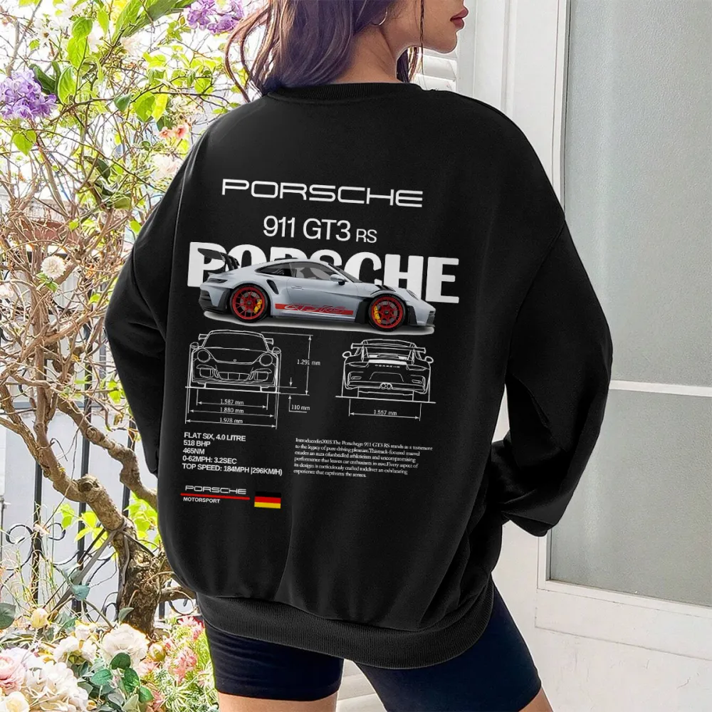 911 GT3 RS DESIGNED PATTERN PRINTED SWEATSHIRT 02