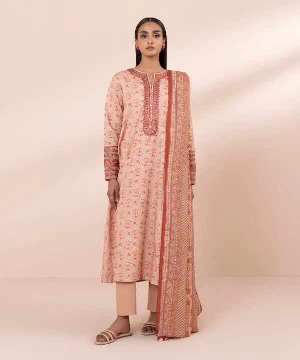 3 Piece - Embroidered Lawn Suit