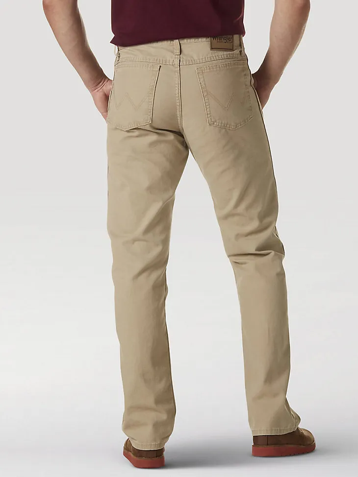 WRANGLER RUGGED WEAR® RELAXED FIT MID RISE JEAN IN GOLDEN KHAKI