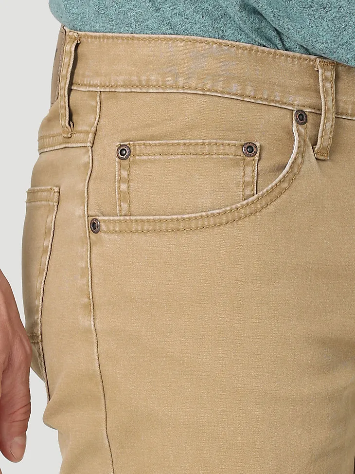 MEN'S WRANGLER AUTHENTICS® SLIM STRAIGHT TWILL PANT IN ACORN