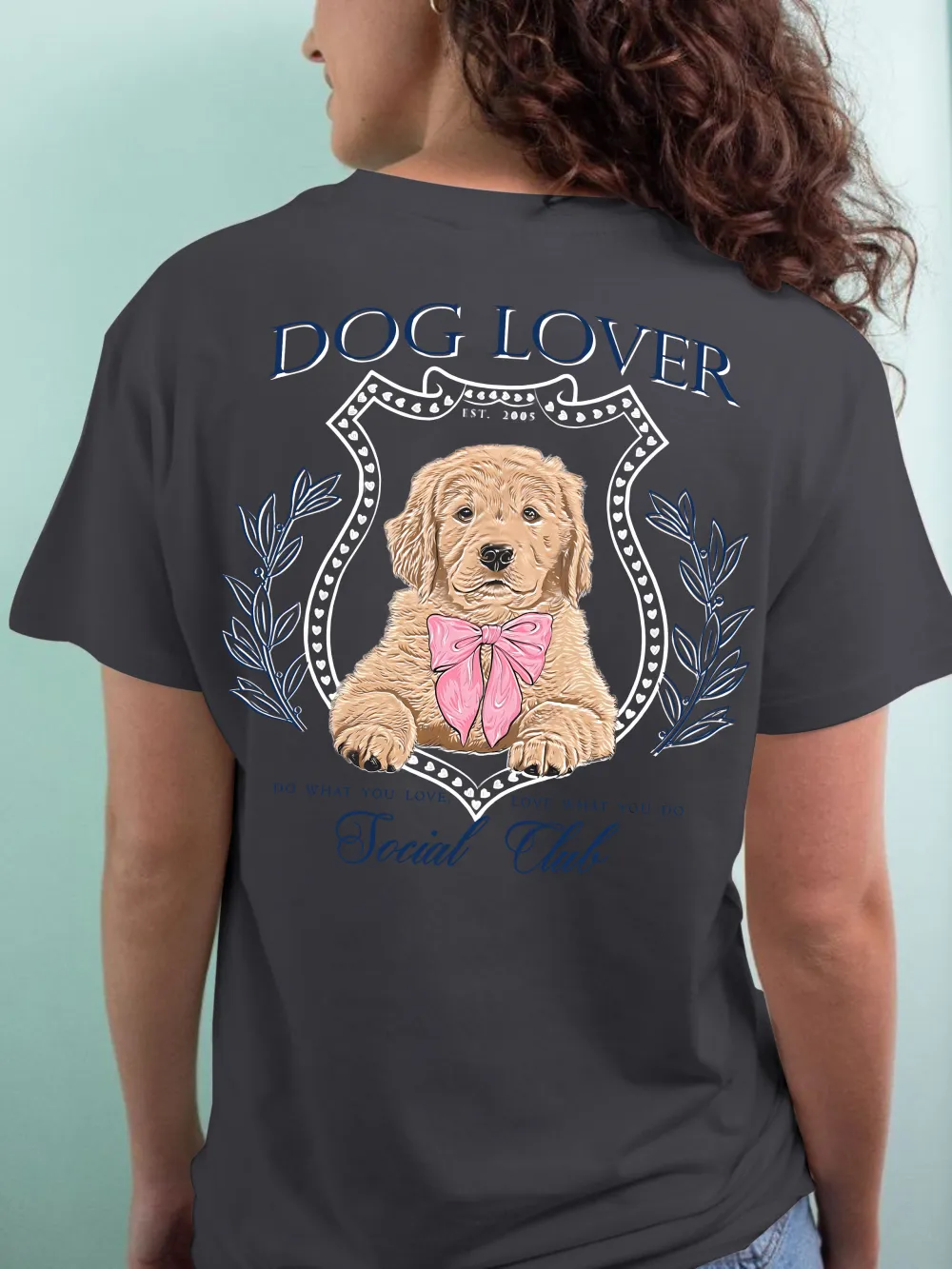 Doglover Crew Neck Short Sleeve Tee