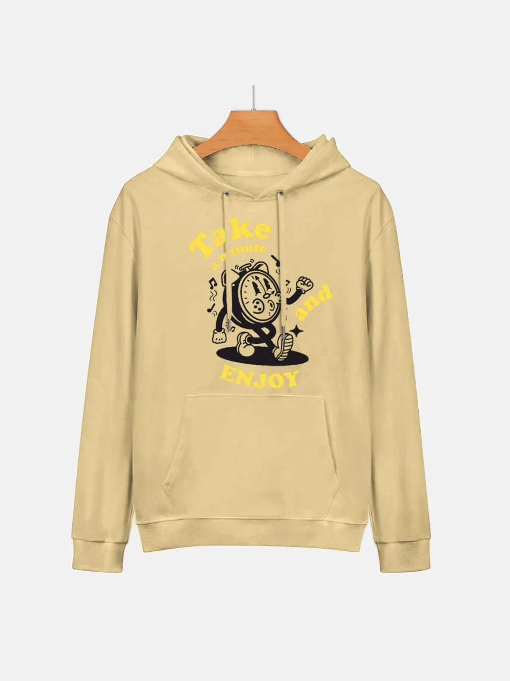 TAKE A MINUTE AND ENJOY PATTERN HOODIE