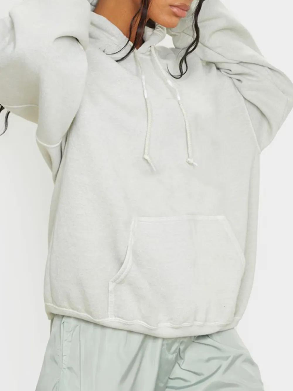 Sage Oversized Fitting Hoodie