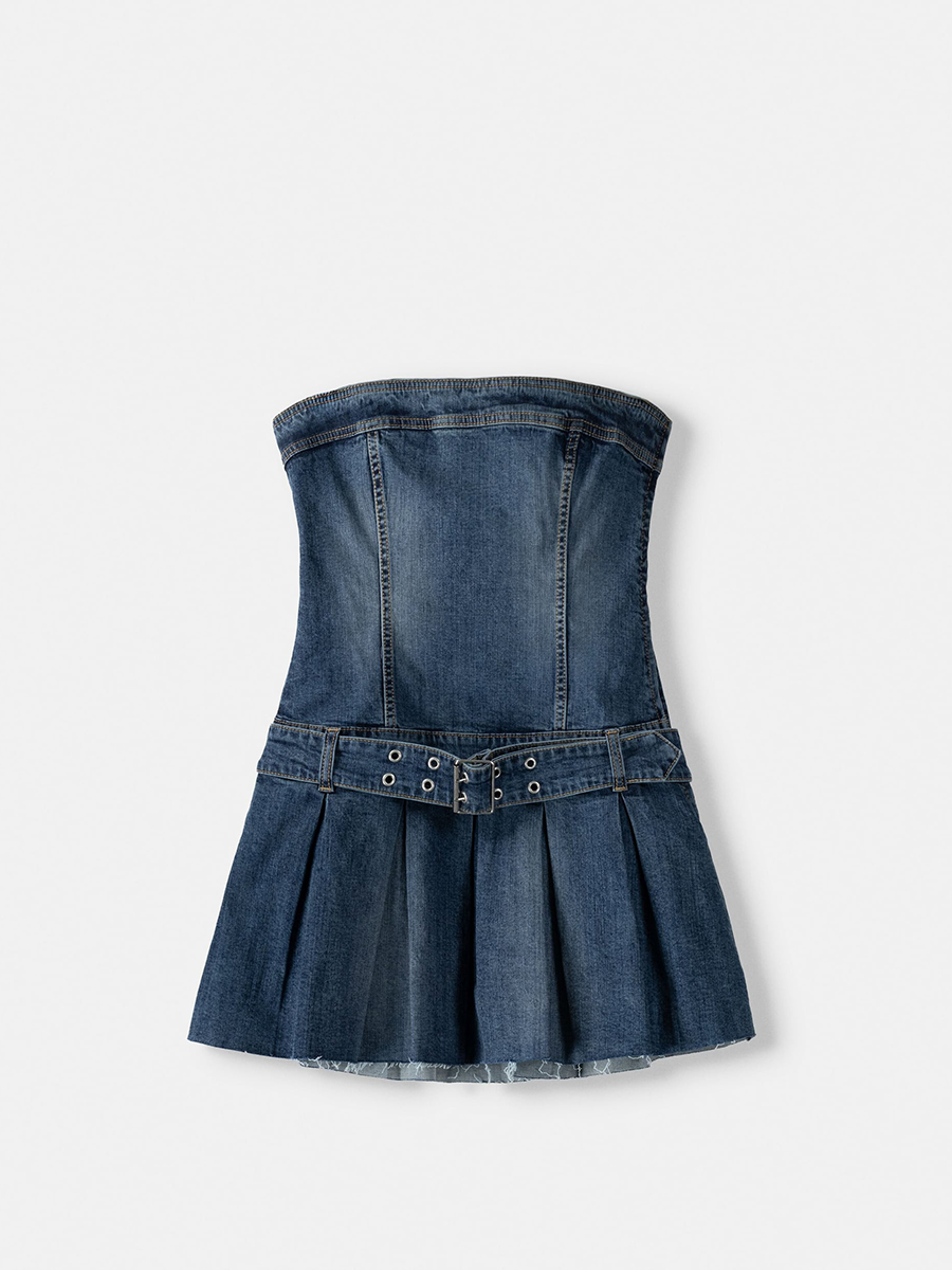 Vestido denim mini dress