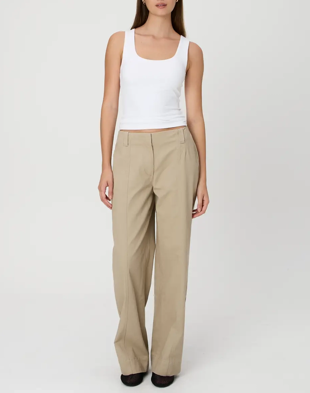 Straight Leg Low Rise Pant