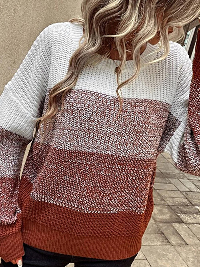 Long Sleeve Knitted Sweater Top Coat