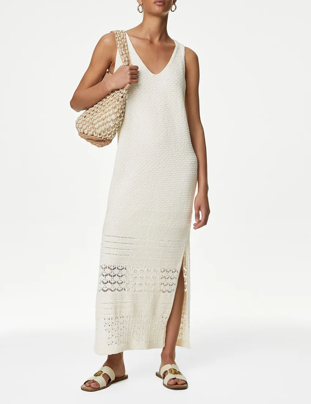 Casual Cotton Sleeveless Maxi Dress