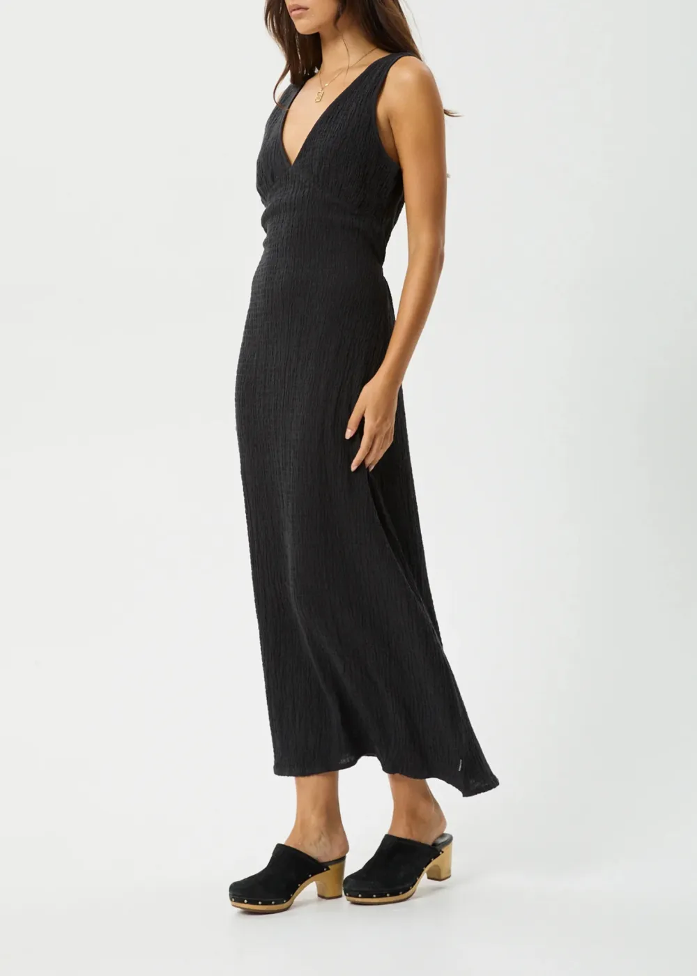 FOCUS - HEMP SEERSUCKER MAXI DRESS