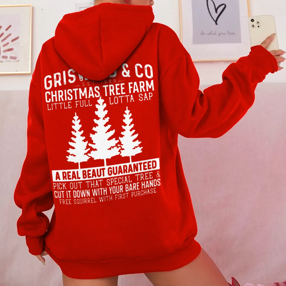 christmas tree farm Women's hoodie