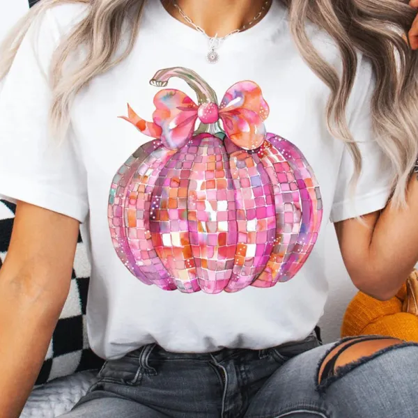 Fun Cartoon with Pumpkin Tee