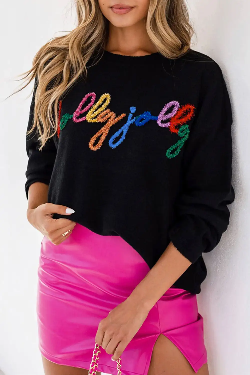 Holly Jolly Round Neck Casual Sweater