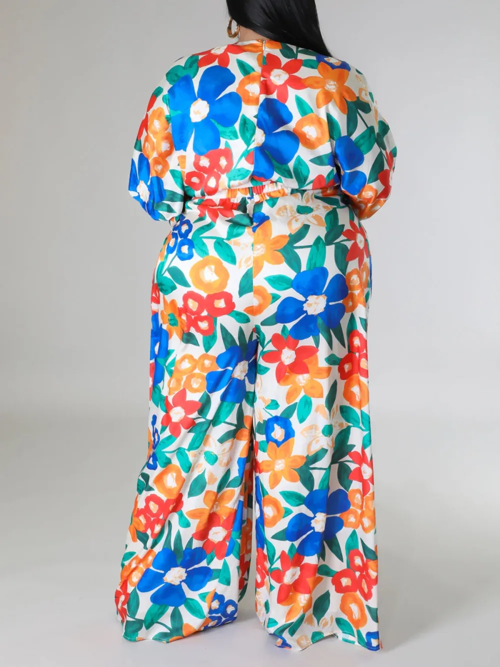 Plus-Size Fashion Printed Jumpsuit For Women