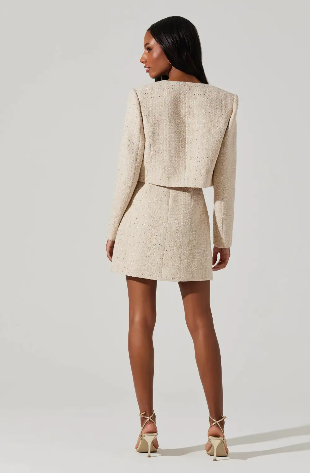 Milena Cropped Tweed Jacket