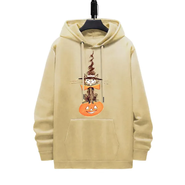 Kitty Pumpkin Halloween Hoodie