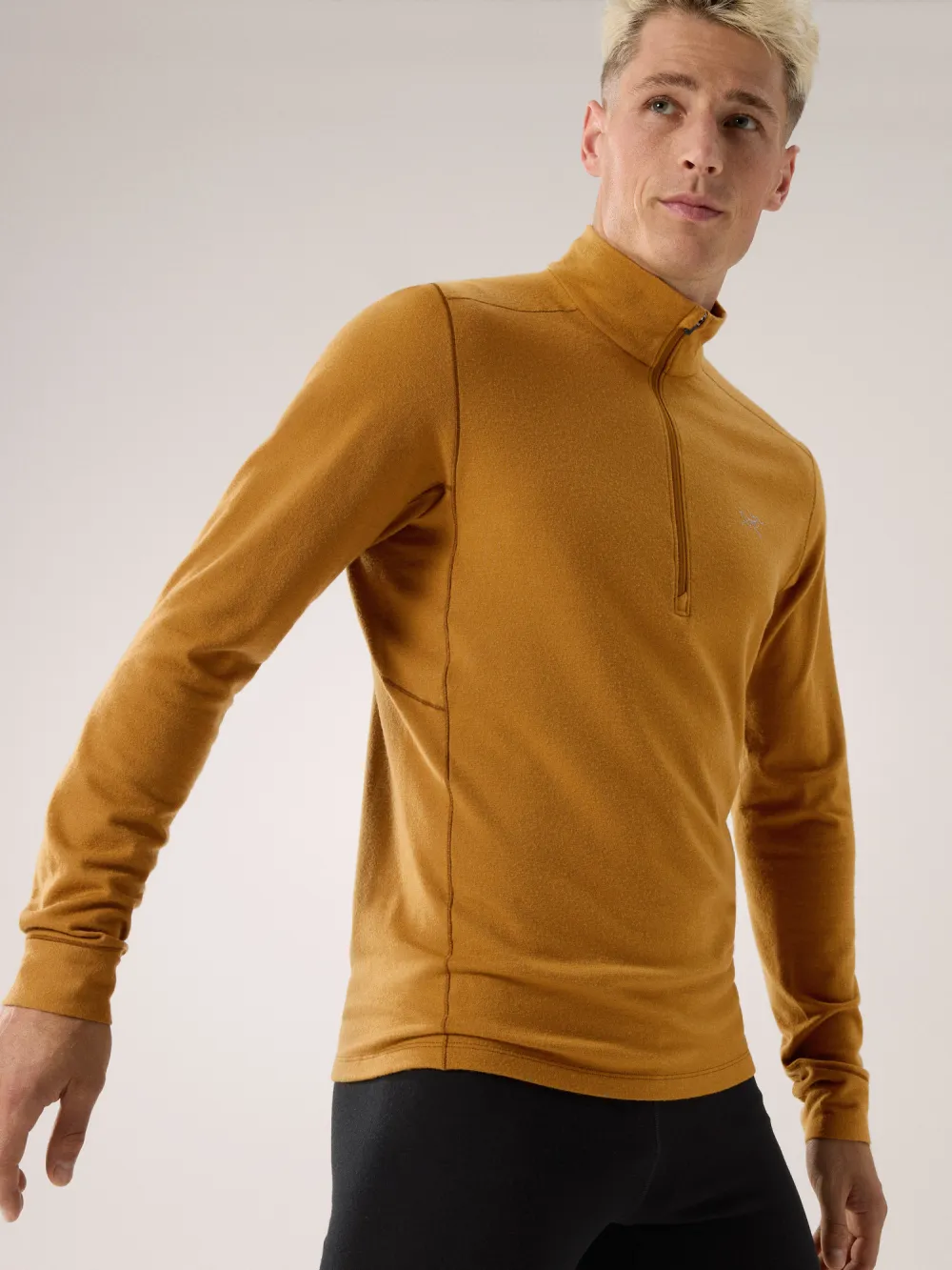 Rho Merino Wool Zip Neck Men's