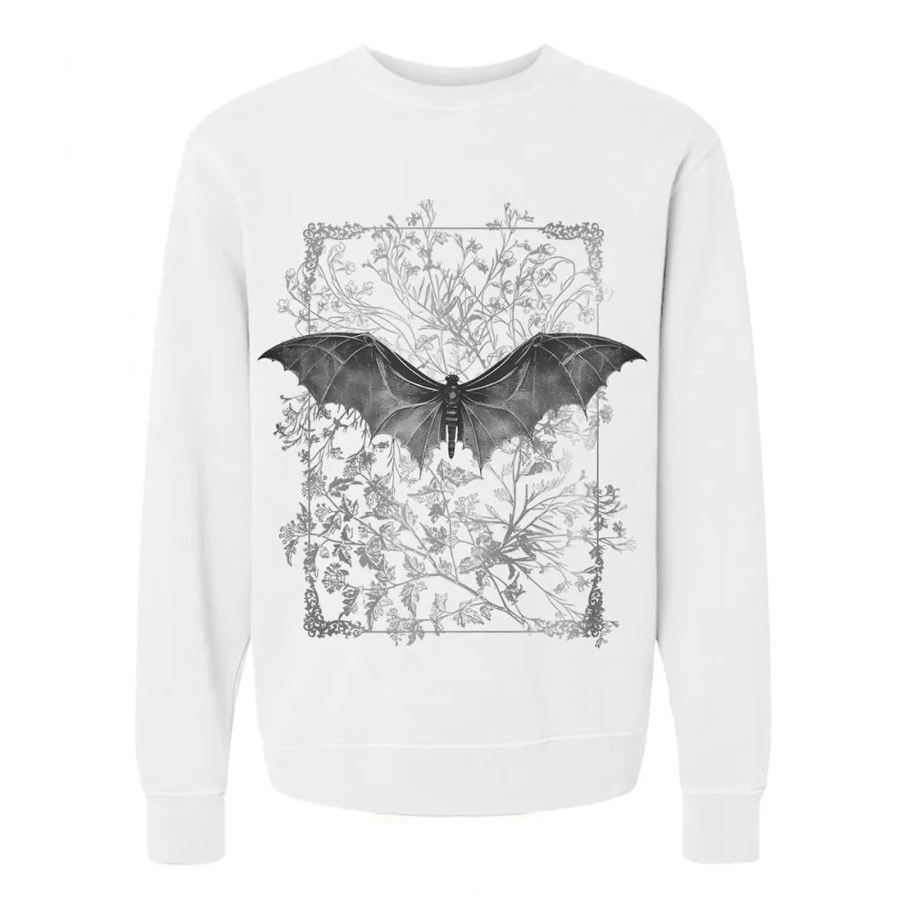 BAT DESIGNED PATTERN PRINTED SWEATSHIRT 02