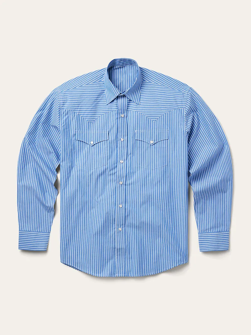 Blue Western Stripe Shirt